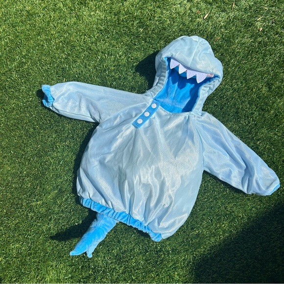 Baby Shark Halloween Costume Pullover Top 12-18M (Months) Hyde & EEK! Plush Blue - Picture 9 of 13